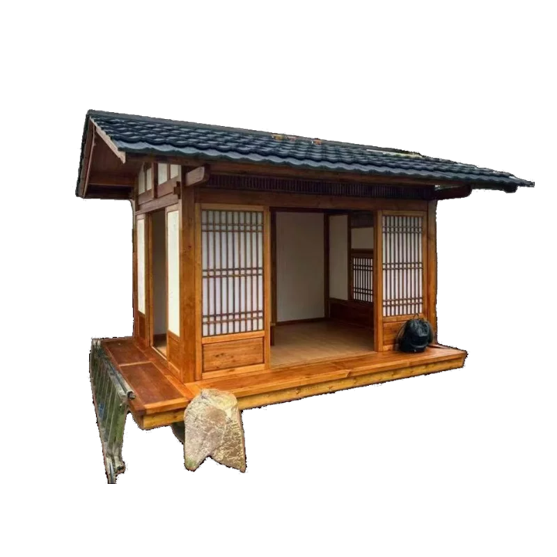 内蒙古仿古防腐木中国风木屋